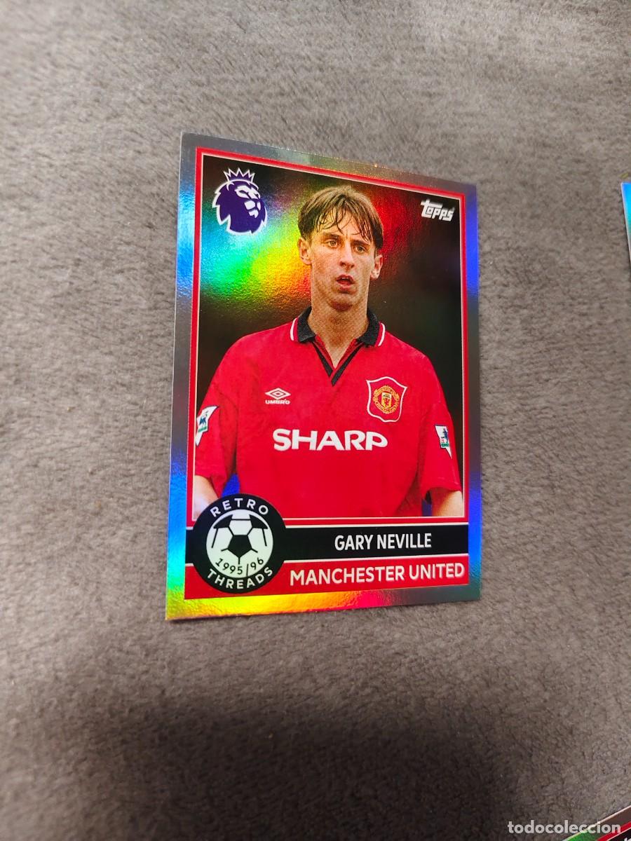 Cromos de f&uacute;tbol: 393 PREMIER LEAGUE 2025 26 GARY NEVILLE MANCHESTER UNITED RETRO THREADS TOPPS 25 2026 AAL