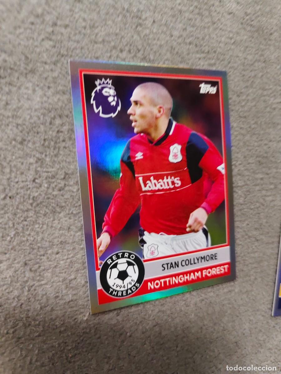 Cromos de f&uacute;tbol: 395 PREMIER LEAGUE 2025 26 STAN COLLYMORE NOTTINGHAM FOREST RETRO THREADS TOPPS 25 2026 AAL