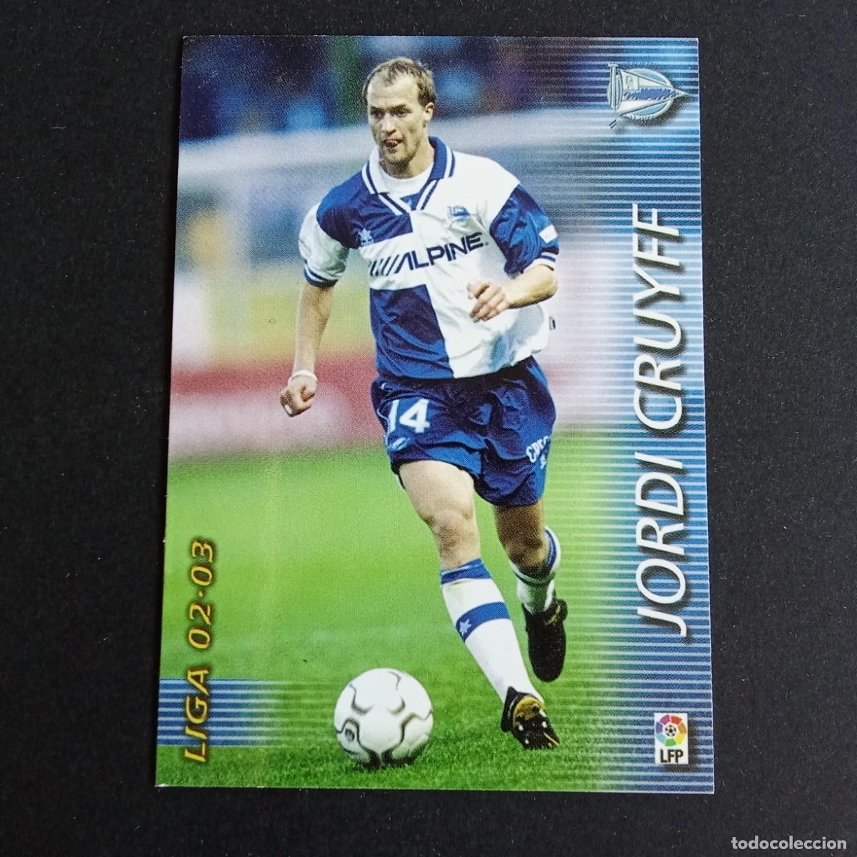 Cromos de Futebol: 13 JORDI CRUYFF ALAVES LIGA 2002 2003 02 03 MEGAFICHAS PANINI