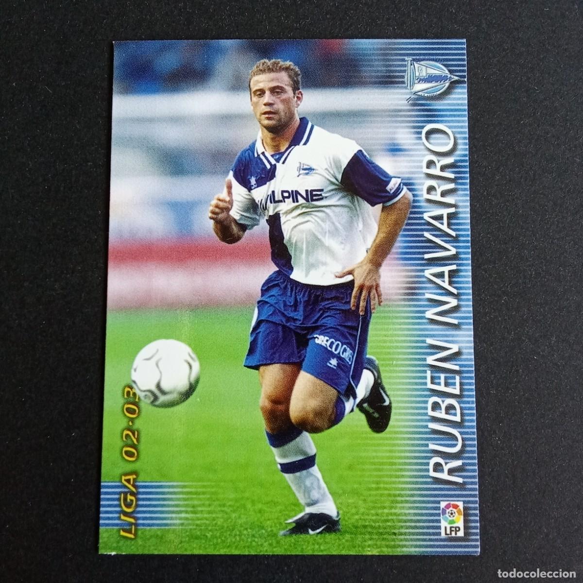 Cromos de f&uacute;tbol: 17 RUBEN NAVARRO ALAVES LIGA 2002 2003 02 03 MEGAFICHAS PANINI