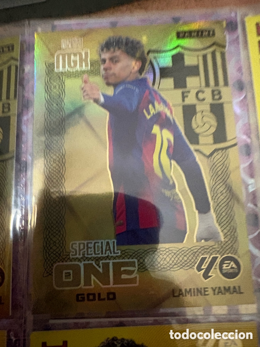 Fu&szlig;ball-Sticker: LAMINE YAMAL BARCELONA SPECIAL ONE GOLD ⚽ MEGACRACKS LIGA 2026 2027 26 27 ⚽