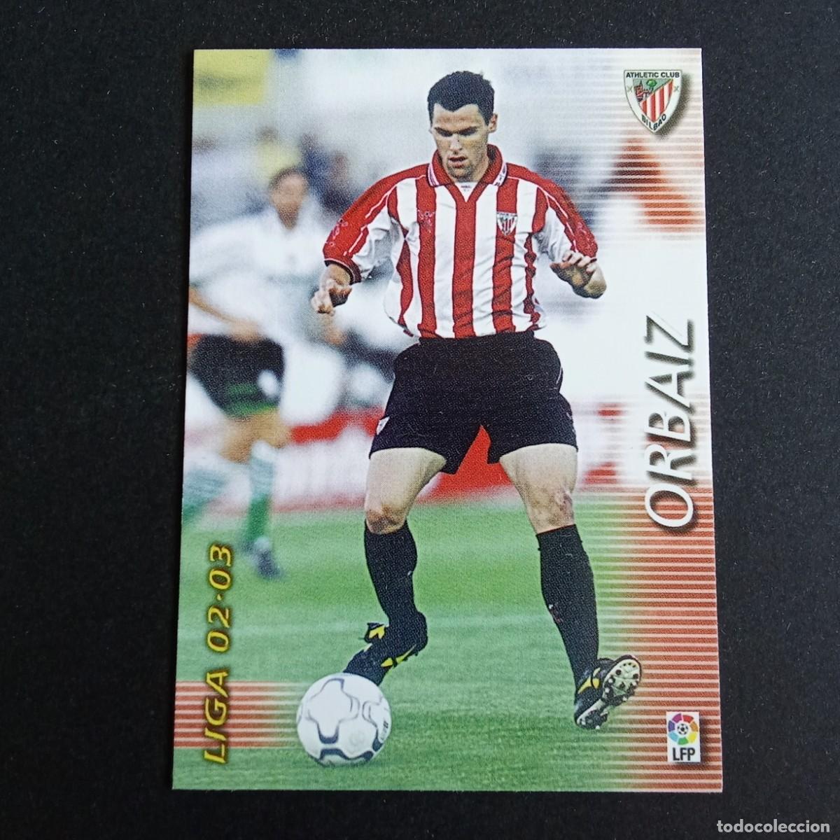 Cromos de f&uacute;tbol: 29 ORBAIZ ATHLETIC CLUB BILBAO LIGA 2002 2003 02 03 MEGAFICHAS PANINI