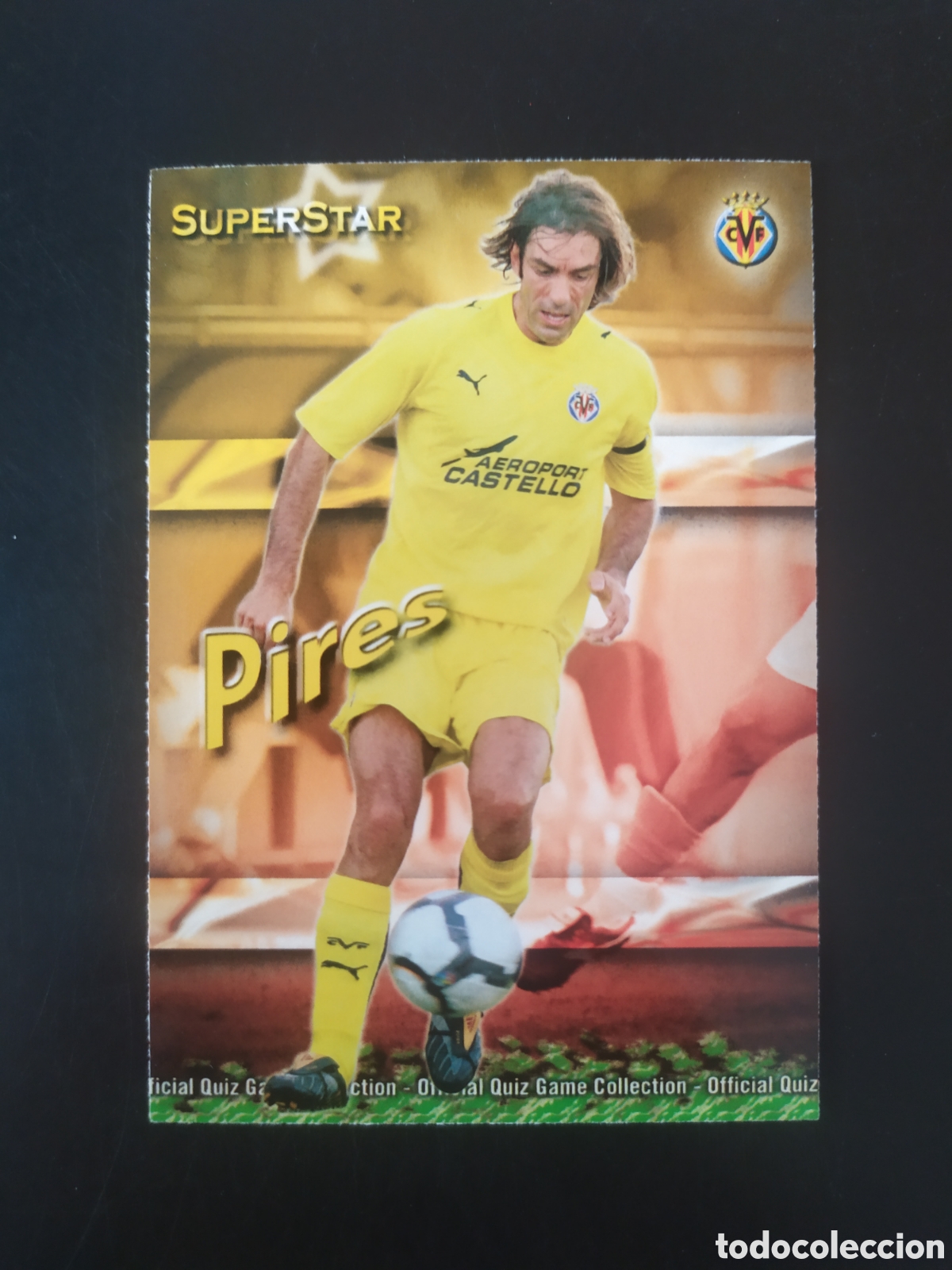 Cromos de f&uacute;tbol: Mundicromo fichas Liga 2009 2010 09 10 Pires superstar n&deg; 131 Villarreal
