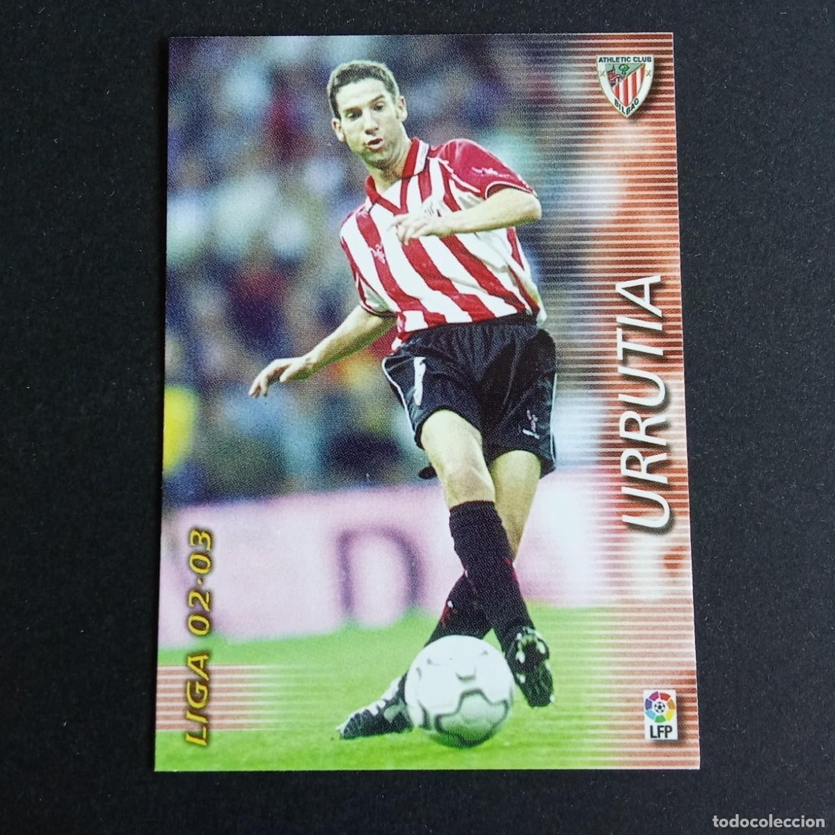 Cromos de f&uacute;tbol: 30 URRUTIA ATHLETIC CLUB BILBAO LIGA 2002 2003 02 03 MEGAFICHAS PANINI