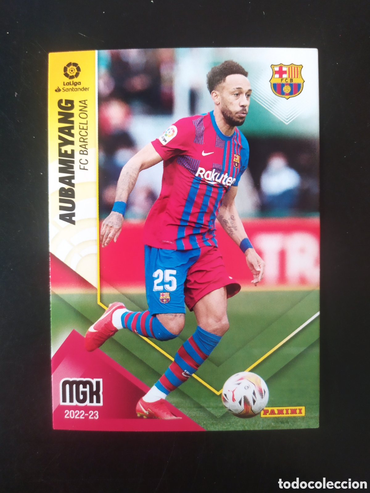 Cartes &agrave; collectionner de Football: Megacracks 2022 2023 22 23 panini Aubameyang n&deg; 79 Barcelona