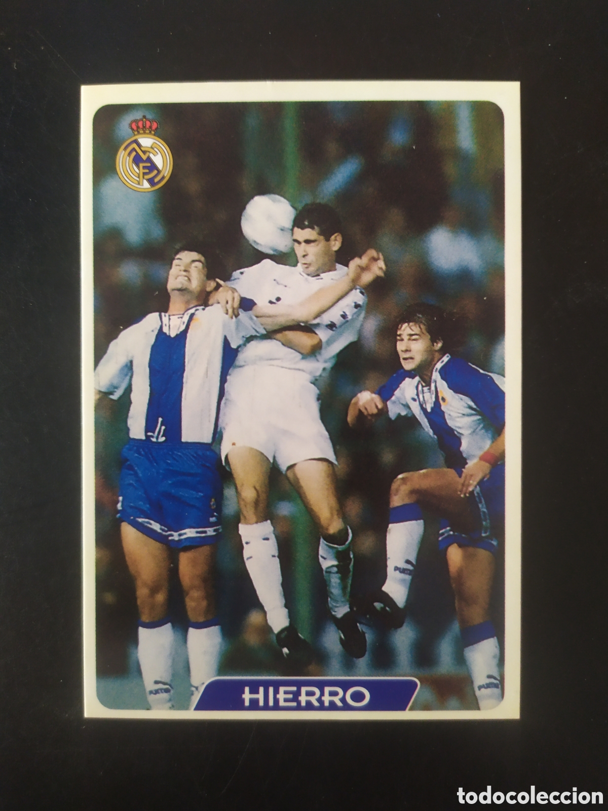 Cromos de f&uacute;tbol: Mundicromo fichas Liga 1995 1996 95 96 Hierro n&deg; 10 Real Madrid