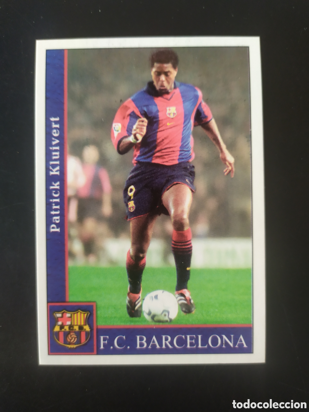 Cromos de f&uacute;tbol: Mundicromo fichas Liga 2001 2002 01 02 Kluivert n&deg; 81 Barcelona