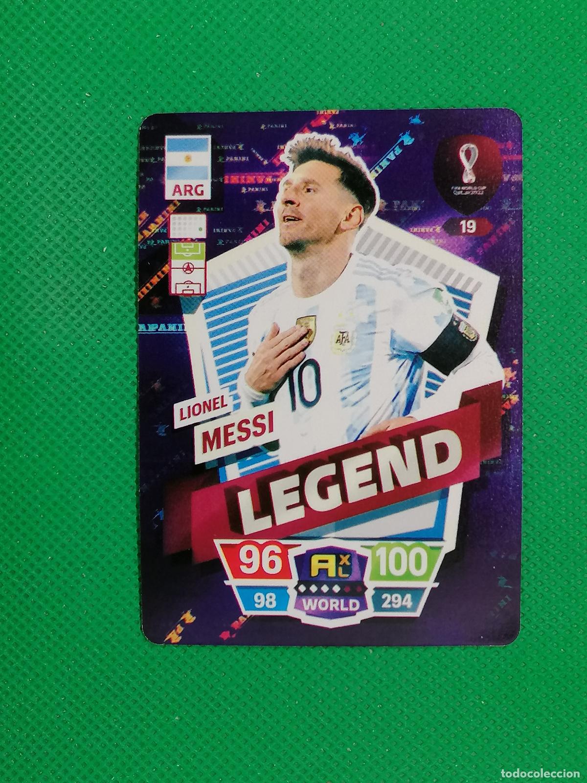 Cromos de f&uacute;tbol: LIONEL MESSI ARGENTINA ⚽ WORLD FOOTBALL STARS QATAR CARD FANCARD ⚽
