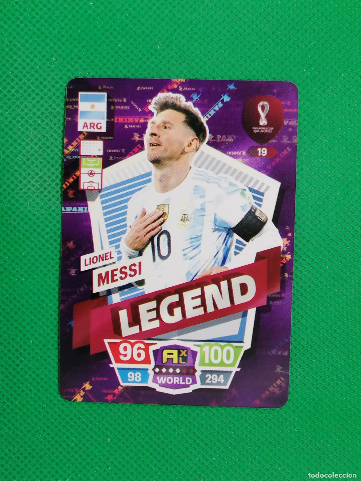 Cromos de f&uacute;tbol: LIONEL MESSI ARGENTINA ⚽ WORLD FOOTBALL STARS QATAR CARD FANCARD ⚽