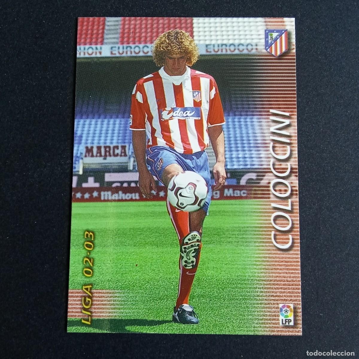 Cromos de f&uacute;tbol: 43 COLOCCINI ATLETICO MADRID LIGA 2002 2003 02 03 MEGAFICHAS PANINI