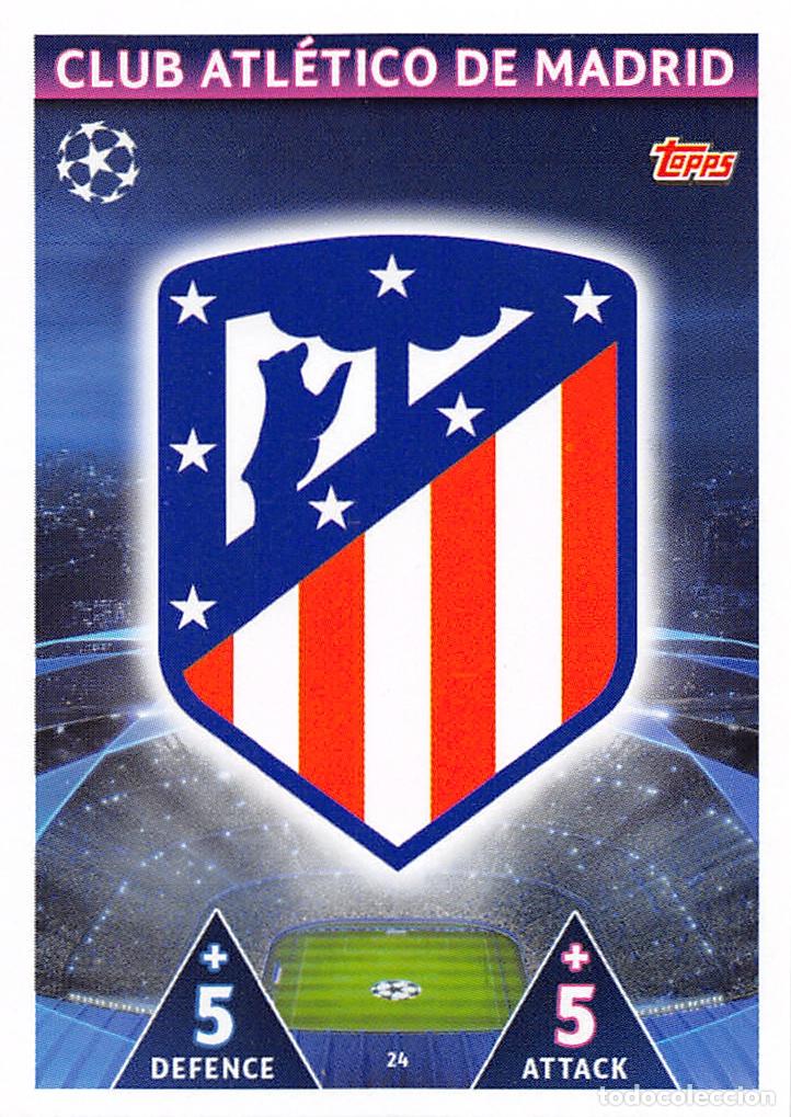 Cromos de f&uacute;tbol: TOPPS MATCH ATTAX UCL (EDICION INDIA) 18/19 2018/2019 #24 ESCUDO (ATLETICO MADRID)