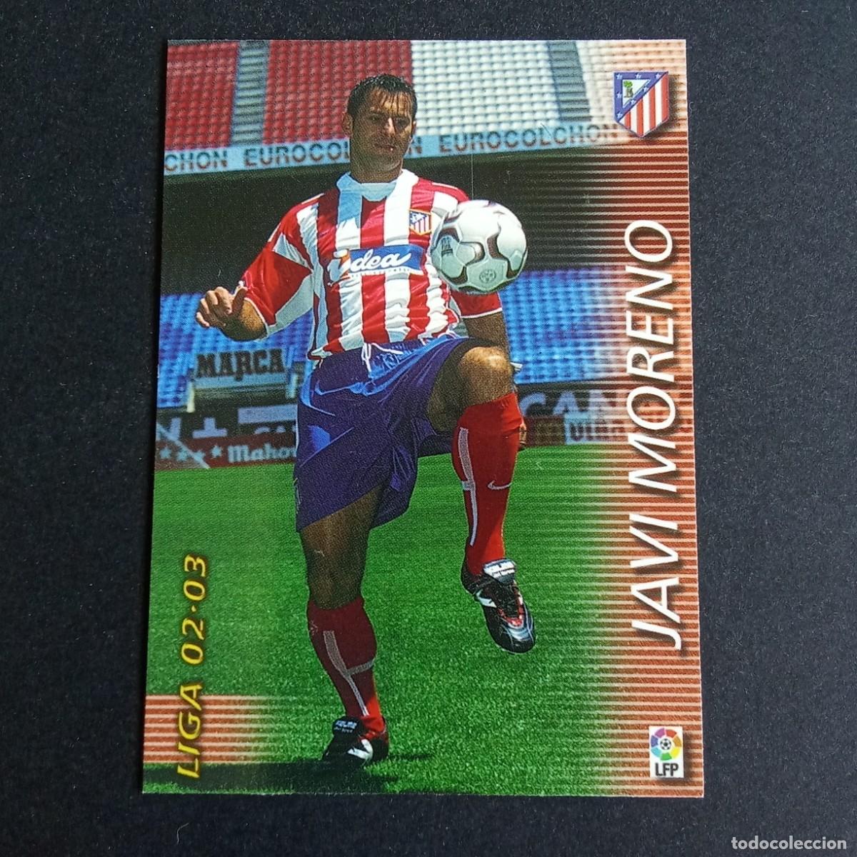 Cromos de f&uacute;tbol: 54 JAVI MORENO ATLETICO MADRID LIGA 2002 2003 02 03 MEGAFICHAS PANINI