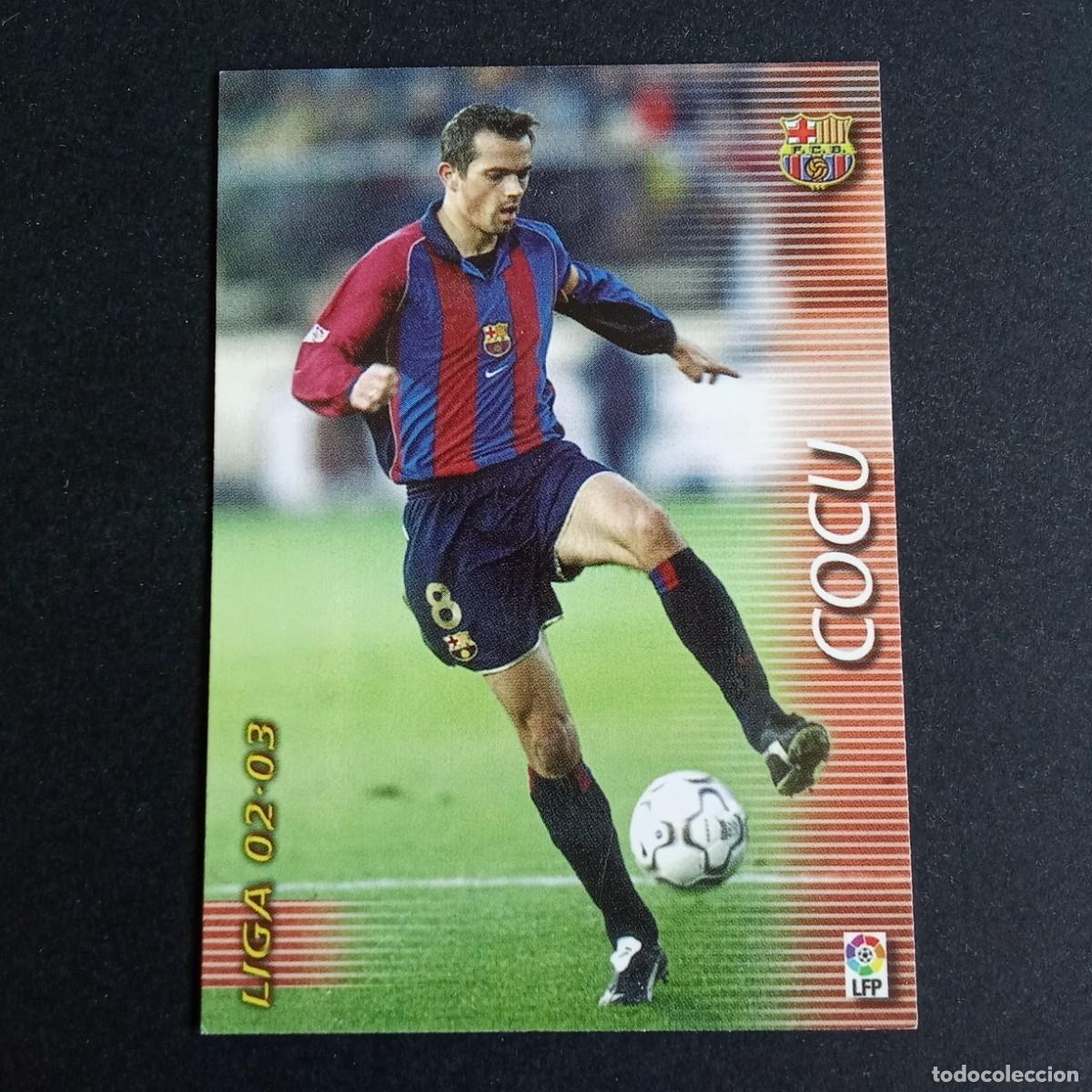 Cromos de f&uacute;tbol: 63 COCU BARCELONA LIGA 2002 2003 02 03 MEGAFICHAS PANINI