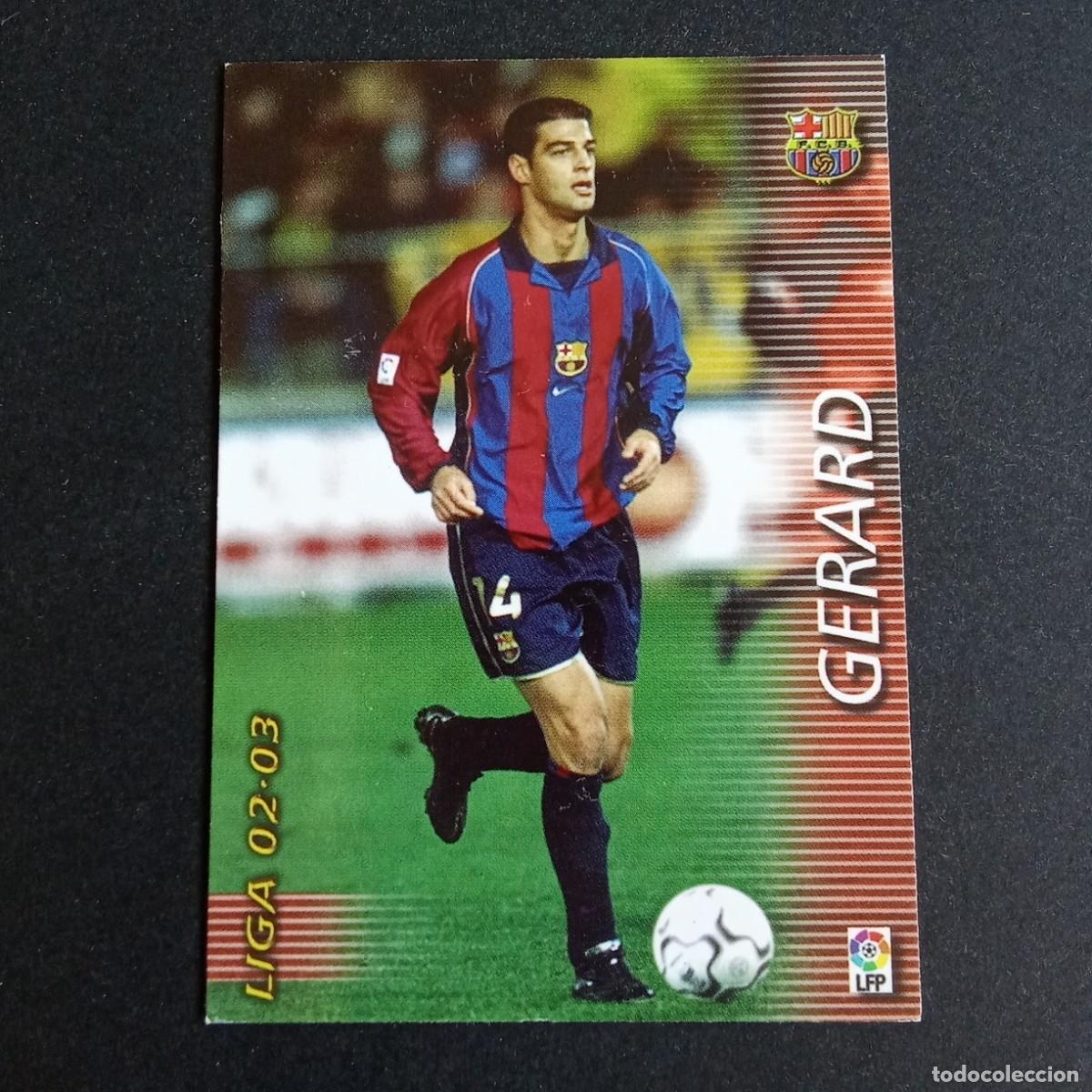 Cartes &agrave; collectionner de Football: 65 GERARD BARCELONA LIGA 2002 2003 02 03 MEGAFICHAS PANINI