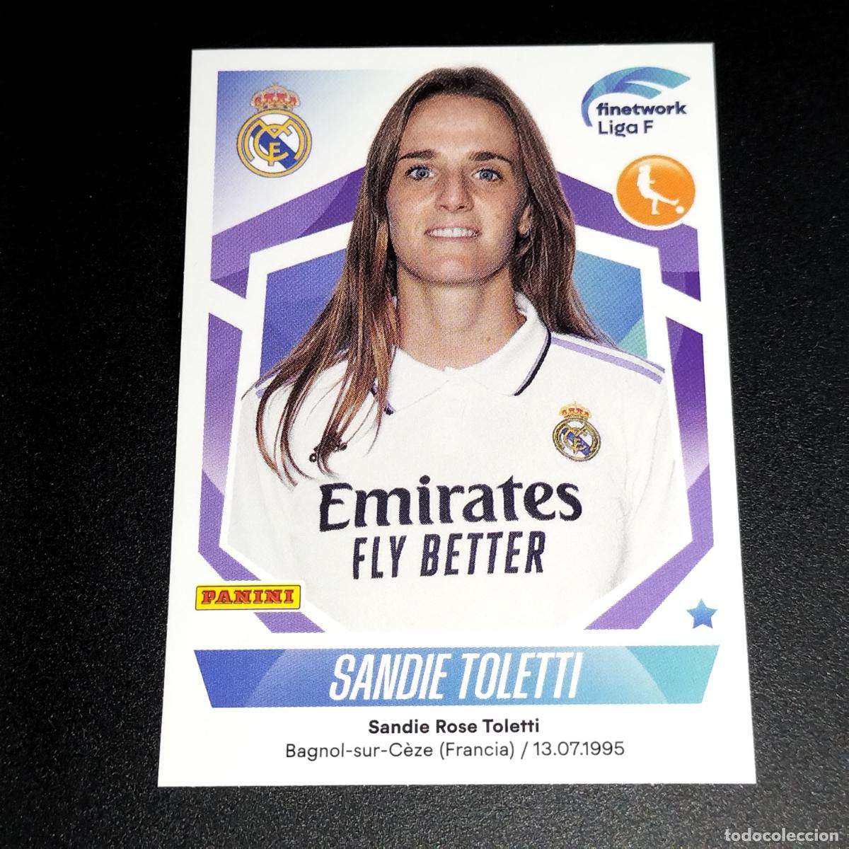 Cartes &agrave; collectionner de Football: N&ordm; 228 SANDIE TOLETTI REAL MADRID CROMOS FINETWORK LIGA F FEMENINA PANINI 2022 2023 22 23