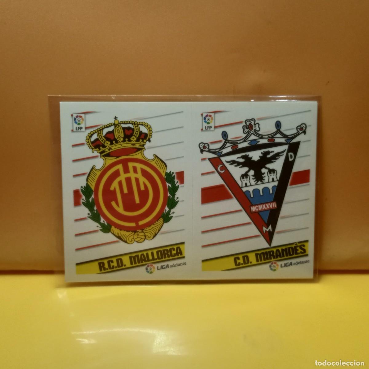 Cartes &agrave; collectionner de Football: EDICIONES ESTE 13-14 ESCUDOS LIGA ADELANTE 7 MIR&Aacute;NDES R.C.D MALLORCA