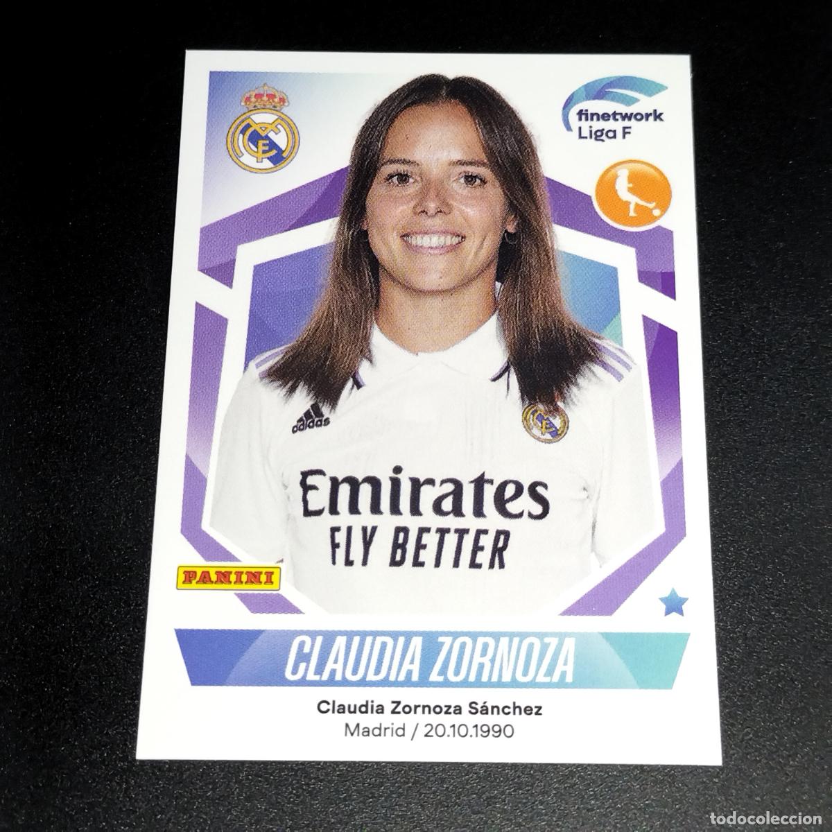 Cromos de f&uacute;tbol: N&ordm; 229 CLAUDIA ZORNOZA REAL MADRID CROMOS FINETWORK LIGA F FEMENINA PANINI 2022 2023 22 23