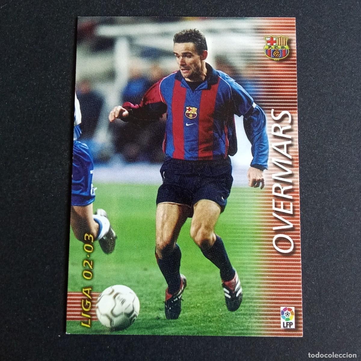 Cromos de f&uacute;tbol: 69 OVERMARS BARCELONA LIGA 2002 2003 02 03 MEGAFICHAS PANINI