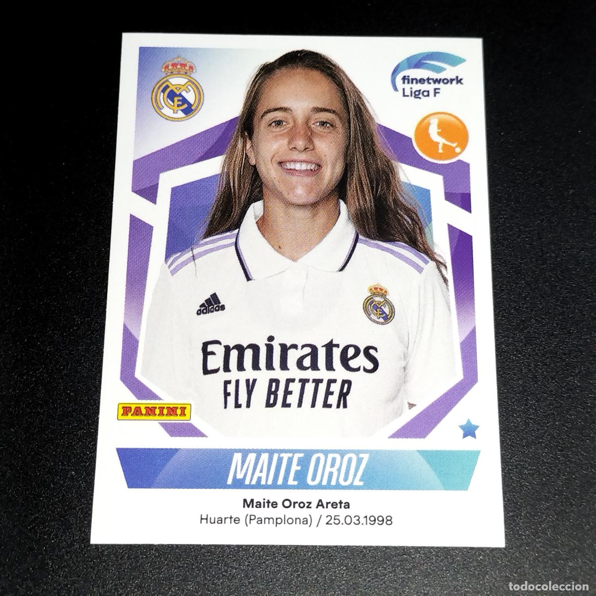 Cromos de f&uacute;tbol: N&ordm; 231 MAITE OROZ REAL MADRID CROMOS FINETWORK LIGA F FEMENINA PANINI 2022 2023 22 23