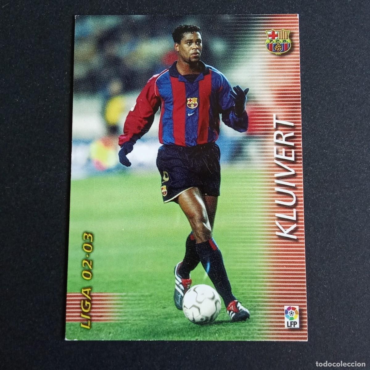 Cromos de f&uacute;tbol: 72 KLUIVERT BARCELONA LIGA 2002 2003 02 03 MEGAFICHAS PANINI