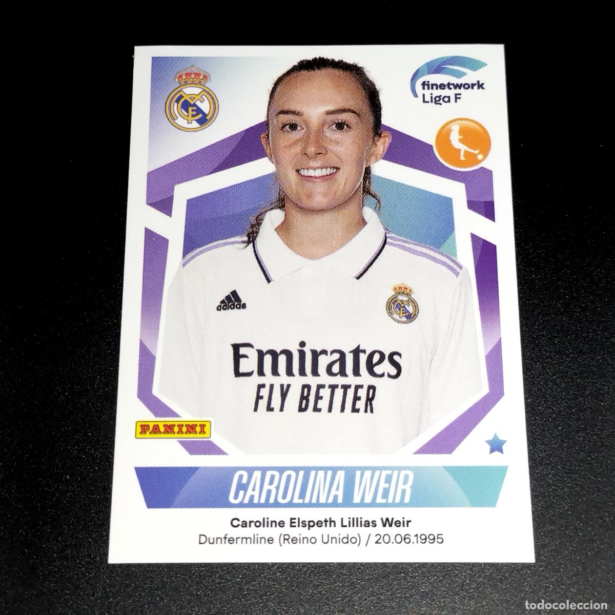 Cromos de f&uacute;tbol: N&ordm; 232 CAROLINA WEIR REAL MADRID CROMOS FINETWORK LIGA F FEMENINA PANINI 2022 2023 22 23
