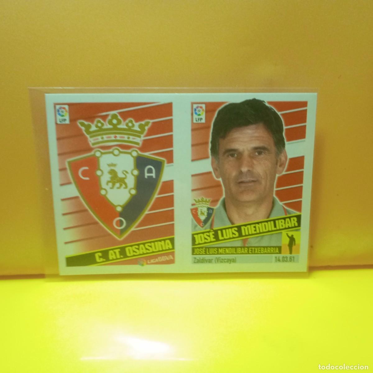 Cromos de f&uacute;tbol: EDICIONES ESTE 13-14 ESCUDO/ENTRENADOR C AT OSASUNA 14