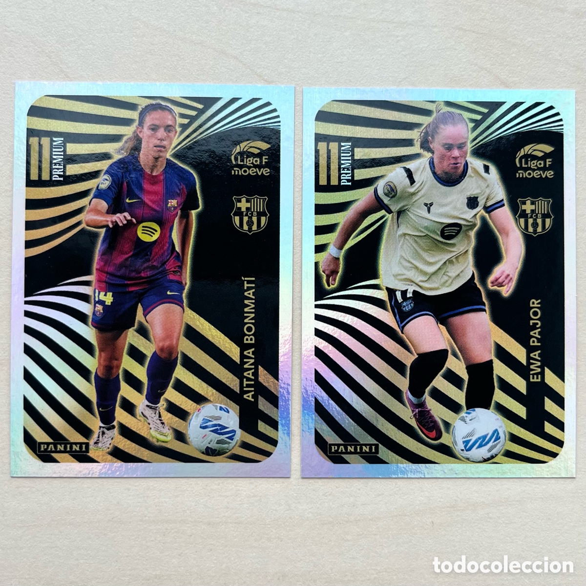 Football Stickers: Aitana & Ewa Pajor Premium 11 Liga F 2025-26 - FC Barcelona