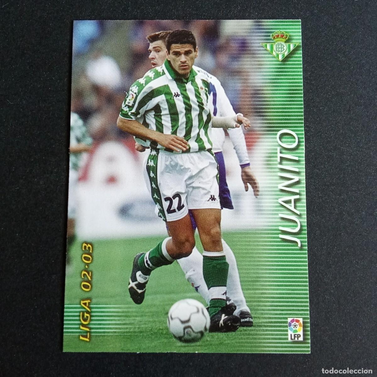 Cromos de f&uacute;tbol: 77 JUANITO BETIS LIGA 2002 2003 02 03 MEGAFICHAS PANINI