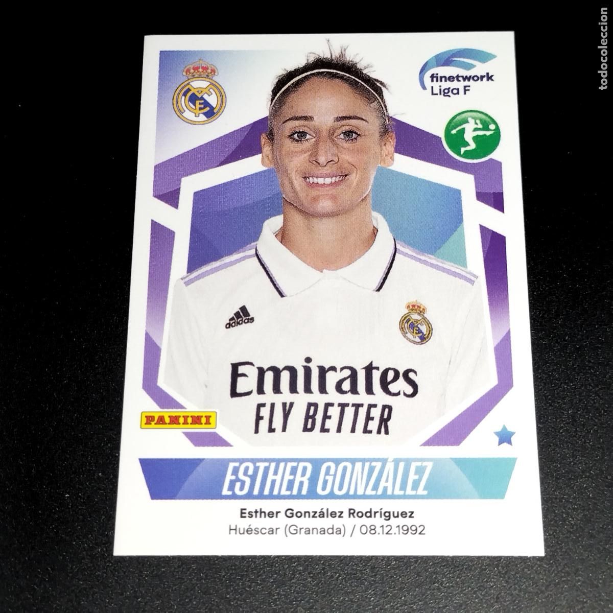 Cromos de f&uacute;tbol: N&ordm; 235 ESTHER GONZALEZ REAL MADRID CROMOS FINETWORK LIGA F FEMENINA PANINI 2022 2023 22 23