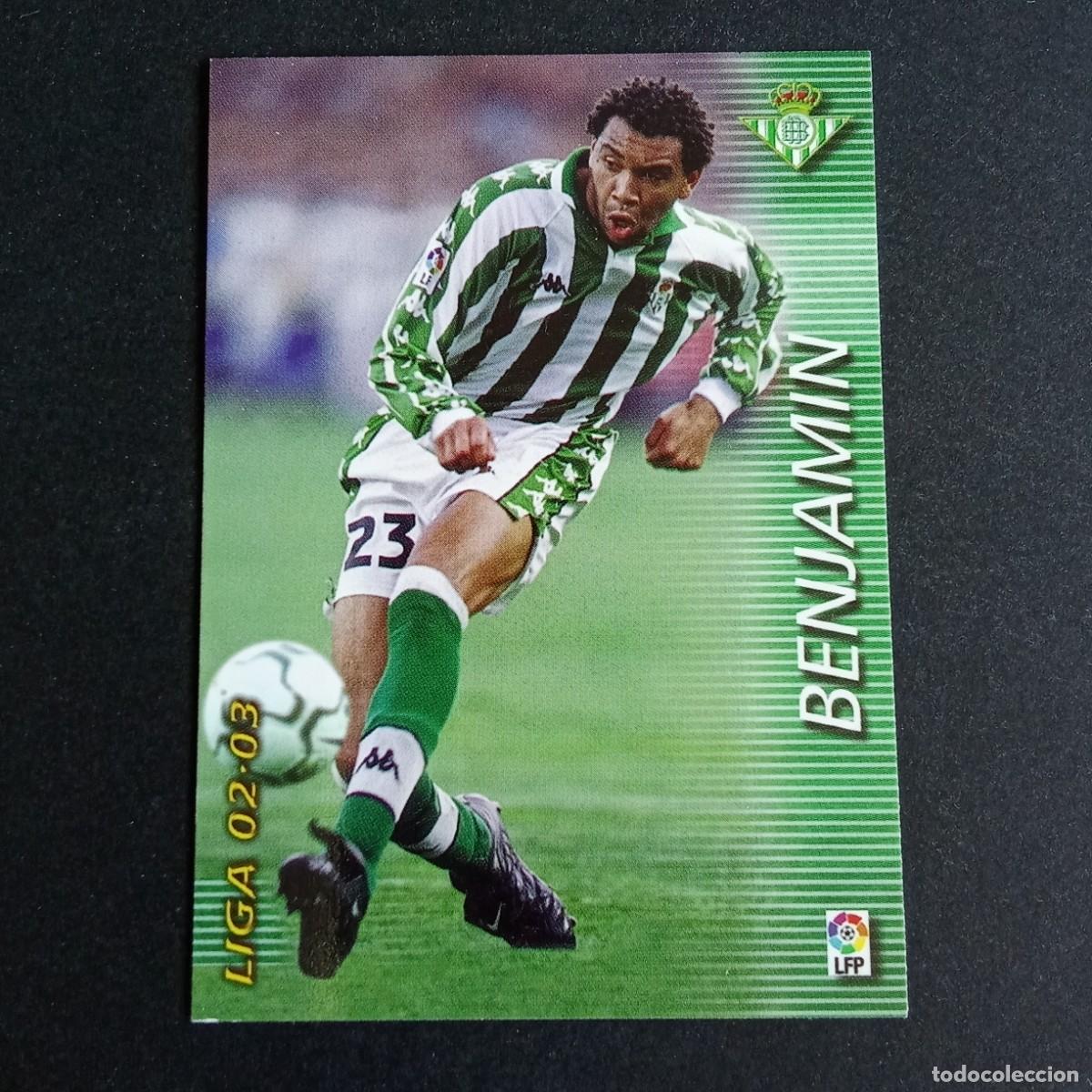 Cromos de f&uacute;tbol: 84 BENJAMIN BETIS LIGA 2002 2003 02 03 MEGAFICHAS PANINI
