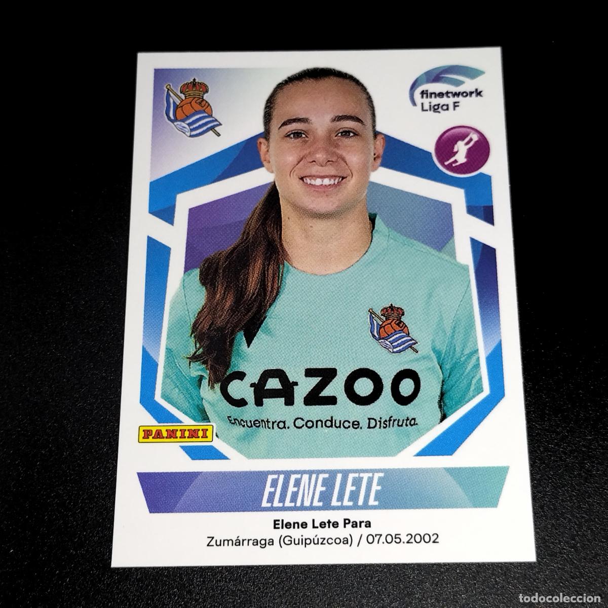 Cromos de f&uacute;tbol: N&ordm; 238 ELENE LETE REAL SOCIEDAD CROMOS FINETWORK LIGA F FEMENINA PANINI 2022 2023 22 23