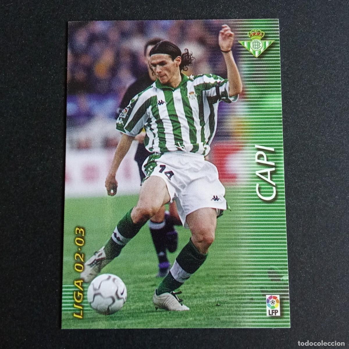 Cromos de f&uacute;tbol: 87 CAPI BETIS LIGA 2002 2003 02 03 MEGAFICHAS PANINI