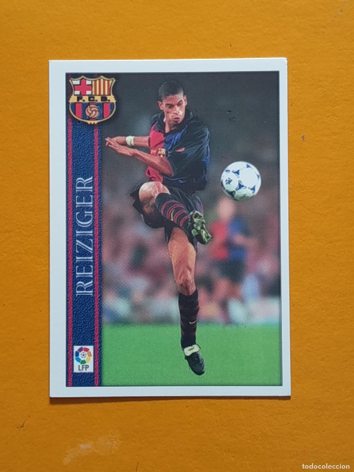 Cromos de f&uacute;tbol: 28 REIZIGER. FC BARCELONA. LAS FICHAS DE LA LIGA 2000. MUNDICROMO
