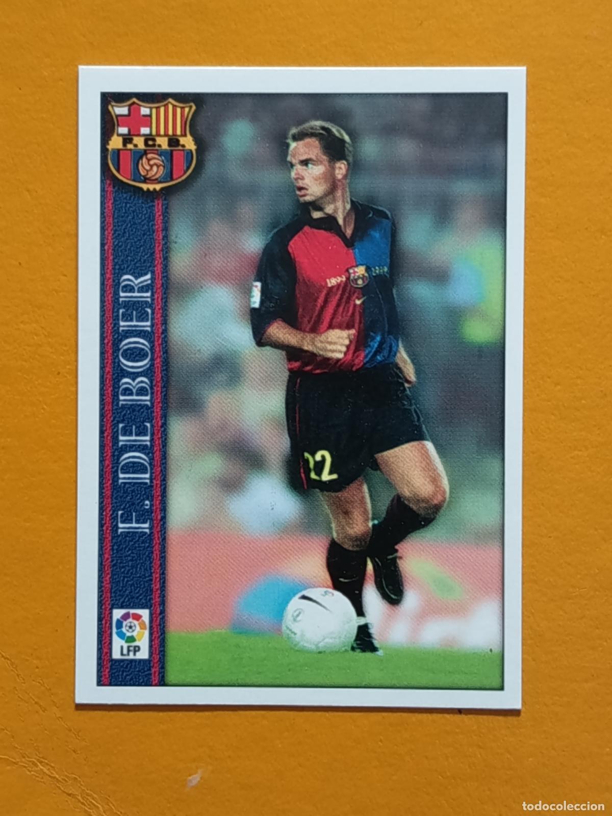 Cromos de f&uacute;tbol: 30 FRANK DE BOER. FC BARCELONA. LAS FICHAS DE LA LIGA 2000. MUNDICROMO