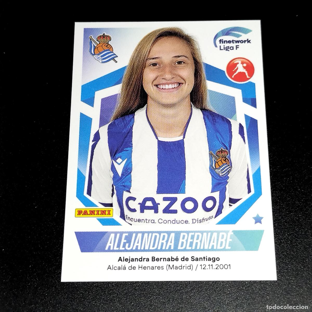 Cromos de f&uacute;tbol: N&ordm; 244 ALEJANDRA BERNABE REAL SOCIEDAD CROMOS FINETWORK LIGA F FEMENINA PANINI 2022 2023 22 23