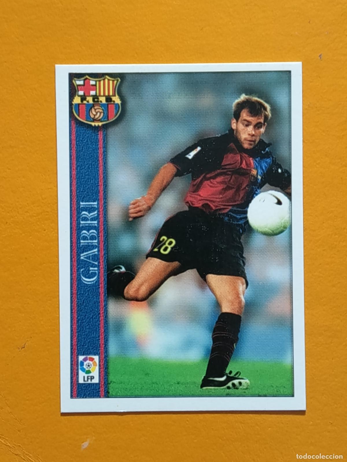 Cromos de f&uacute;tbol: 36 GABRI. FC BARCELONA. LAS FICHAS DE LA LIGA 2000. MUNDICROMO