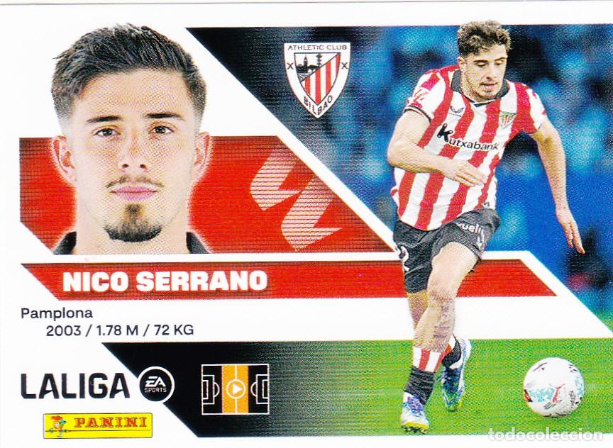 Cromos de f&uacute;tbol: ESTE 2026-27 * NICO SERRANO * N&ordm; 15 - DEL AT. BILBAO (NUEVO DE SOBRE) (A-20)