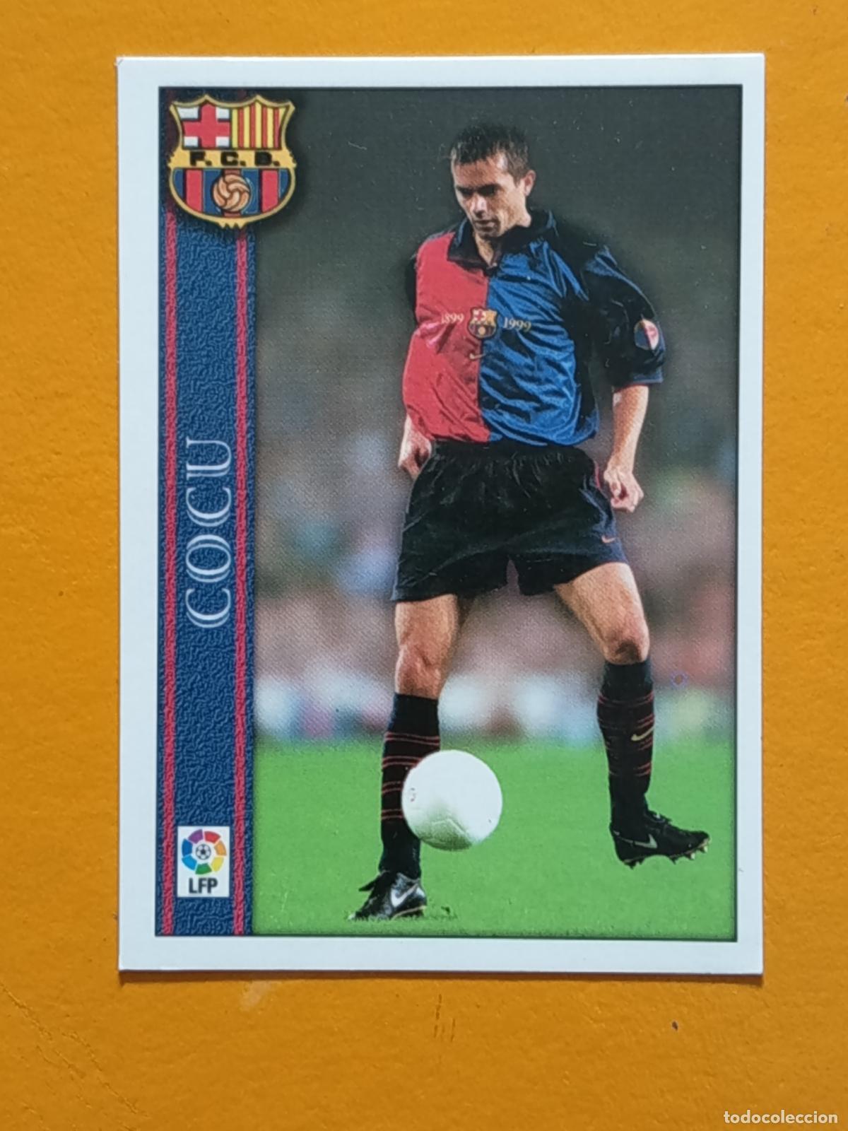 Cromos de f&uacute;tbol: 37 COCU. FC BARCELONA. LAS FICHAS DE LA LIGA 2000. MUNDICROMO