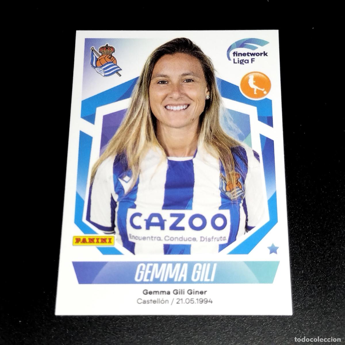 Cromos de f&uacute;tbol: N&ordm; 245 GEMMA GILI REAL SOCIEDAD CROMOS FINETWORK LIGA F FEMENINA PANINI 2022 2023 22 23