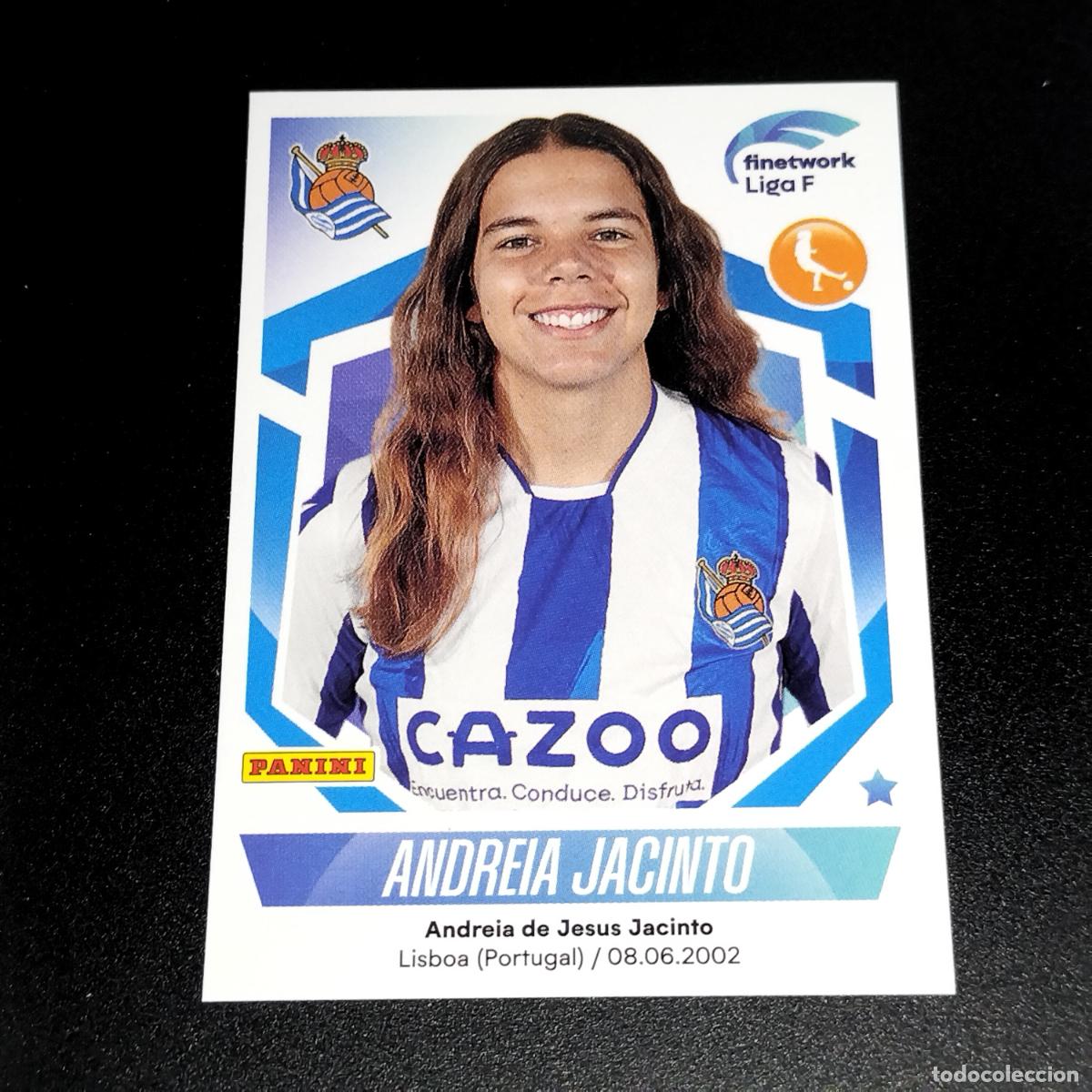 Cromos de f&uacute;tbol: N&ordm; 247 ANDREIA JACINTO REAL SOCIEDAD CROMOS FINETWORK LIGA F FEMENINA PANINI 2022 2023 22 23