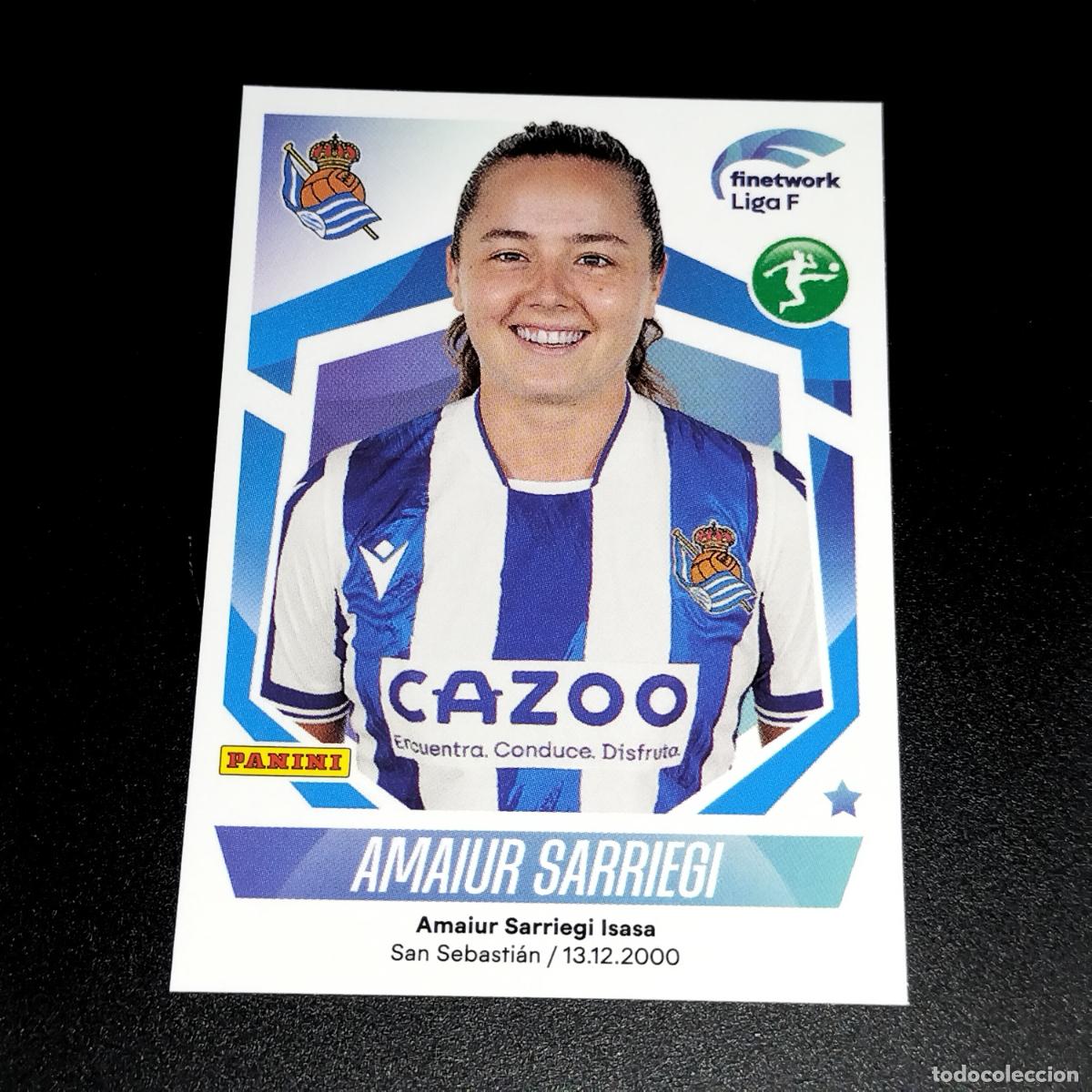 Cartes &agrave; collectionner de Football: N&ordm; 250 AMAIUR SARRIEGI REAL SOCIEDAD CROMOS FINETWORK LIGA F FEMENINA PANINI 2022 2023 22 23