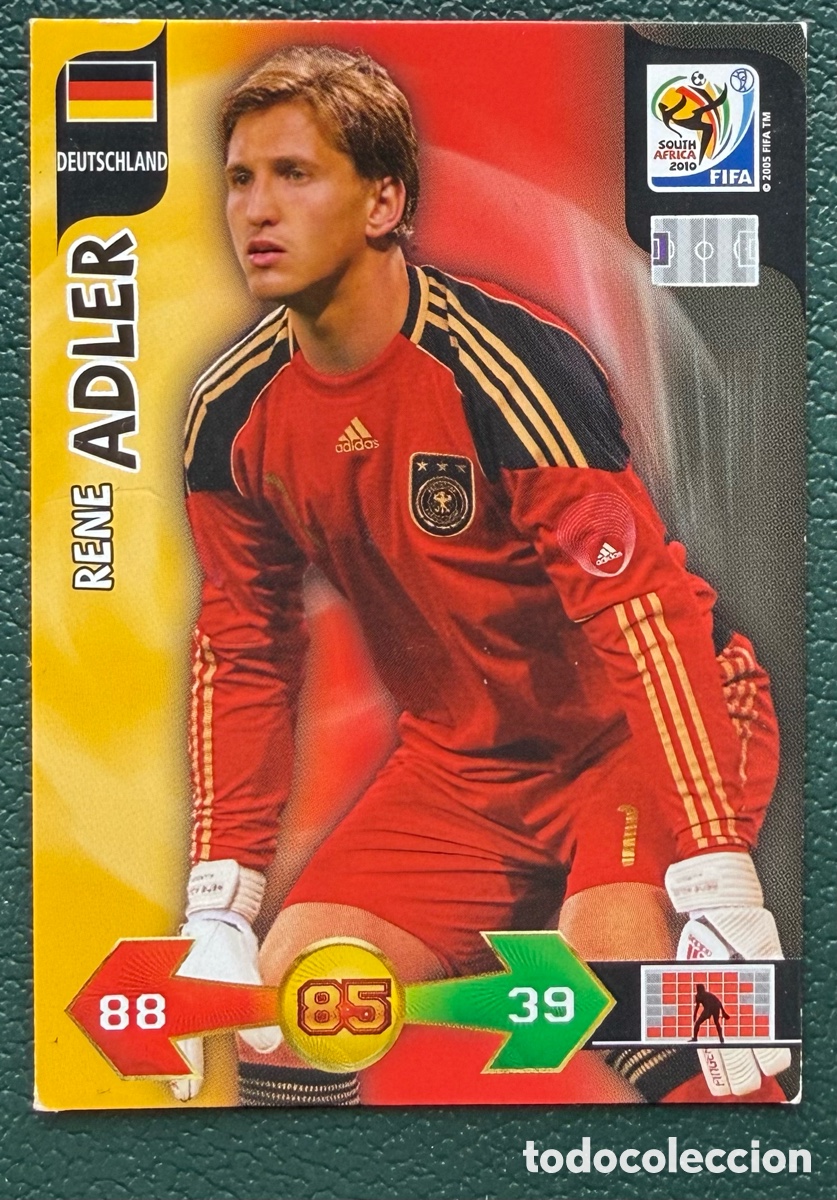 Cartes &agrave; collectionner de Football: RENE ADLER ALEMANIA FICHAS ALBUM ADRENALYN XL MUNDIAL SOUTH AFRICA 2010