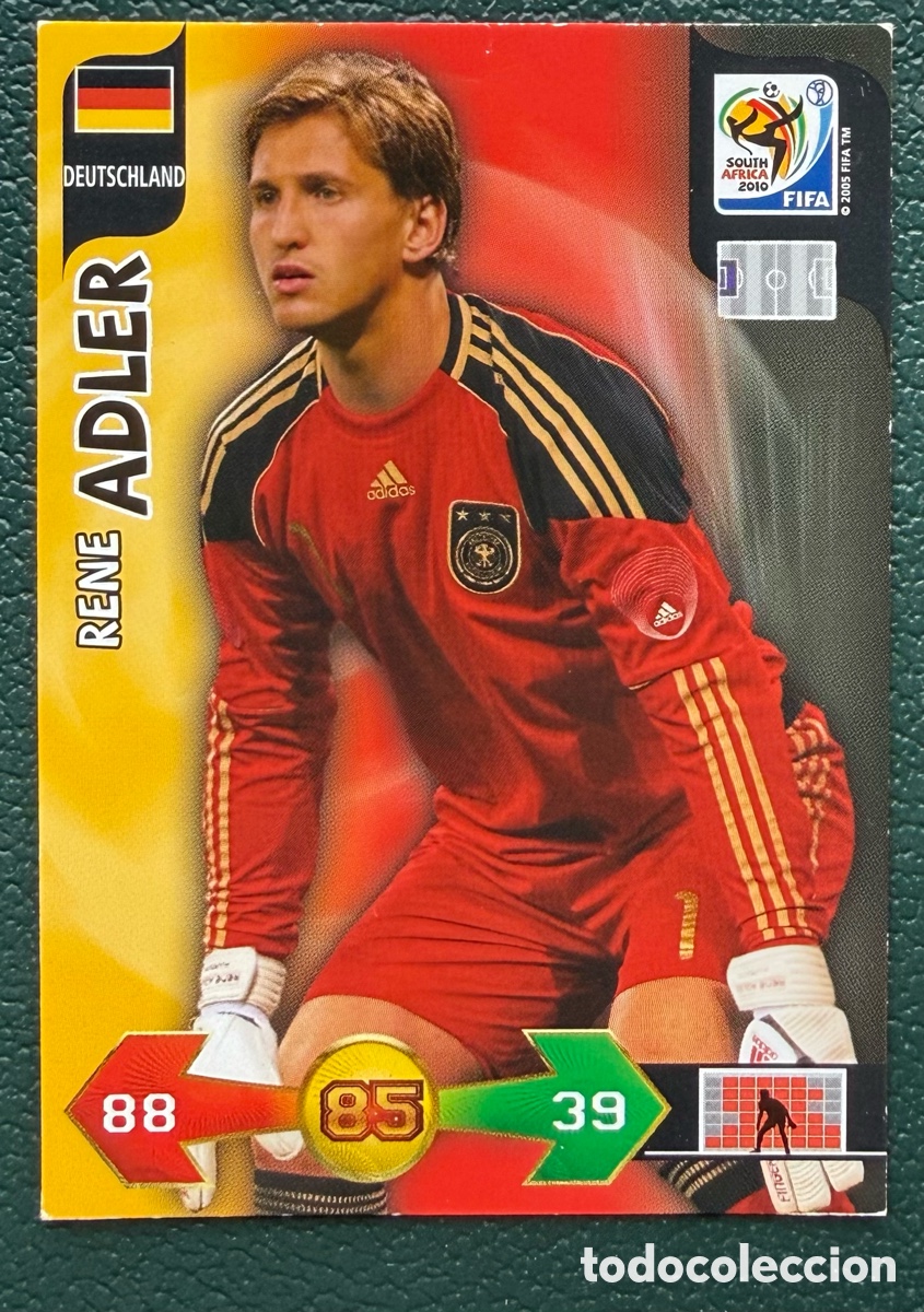 Cartes &agrave; collectionner de Football: RENE ADLER ALEMANIA FICHAS ALBUM ADRENALYN XL MUNDIAL SOUTH AFRICA 2010