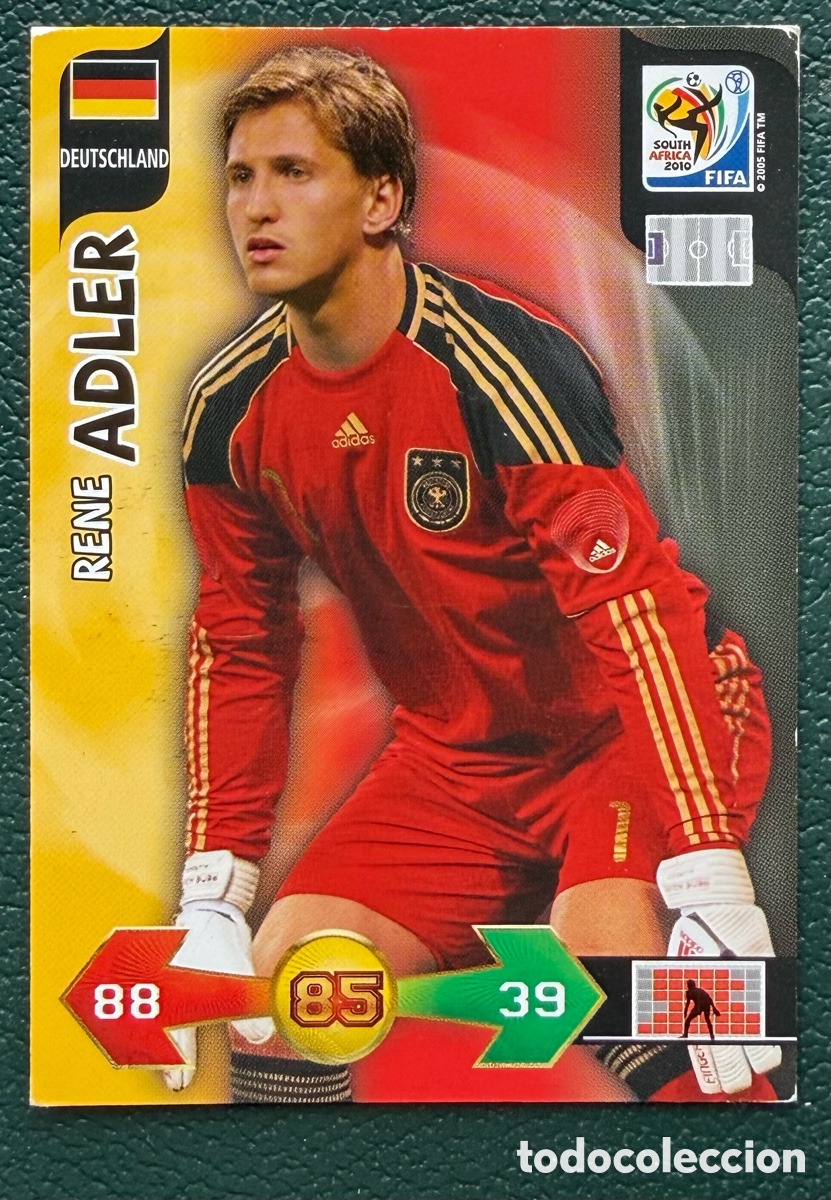 Cartes &agrave; collectionner de Football: RENE ADLER ALEMANIA FICHAS ALBUM ADRENALYN XL MUNDIAL SOUTH AFRICA 2010