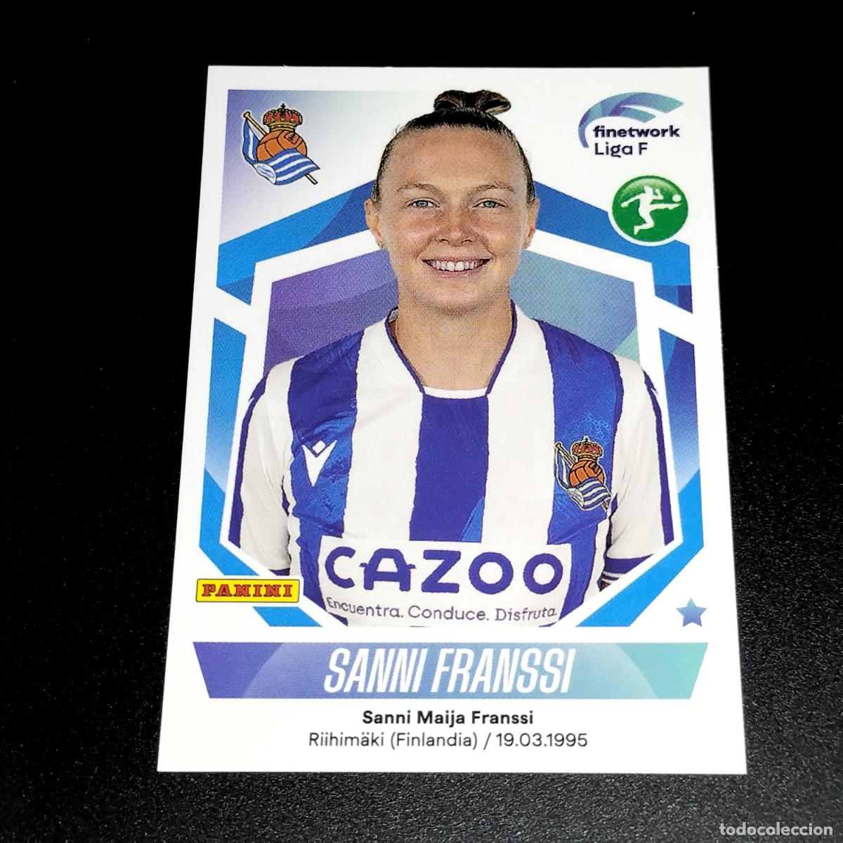 Cartes &agrave; collectionner de Football: N&ordm; 252 SANNI FRANSSI REAL SOCIEDAD CROMOS FINETWORK LIGA F FEMENINA PANINI 2022 2023 22 23