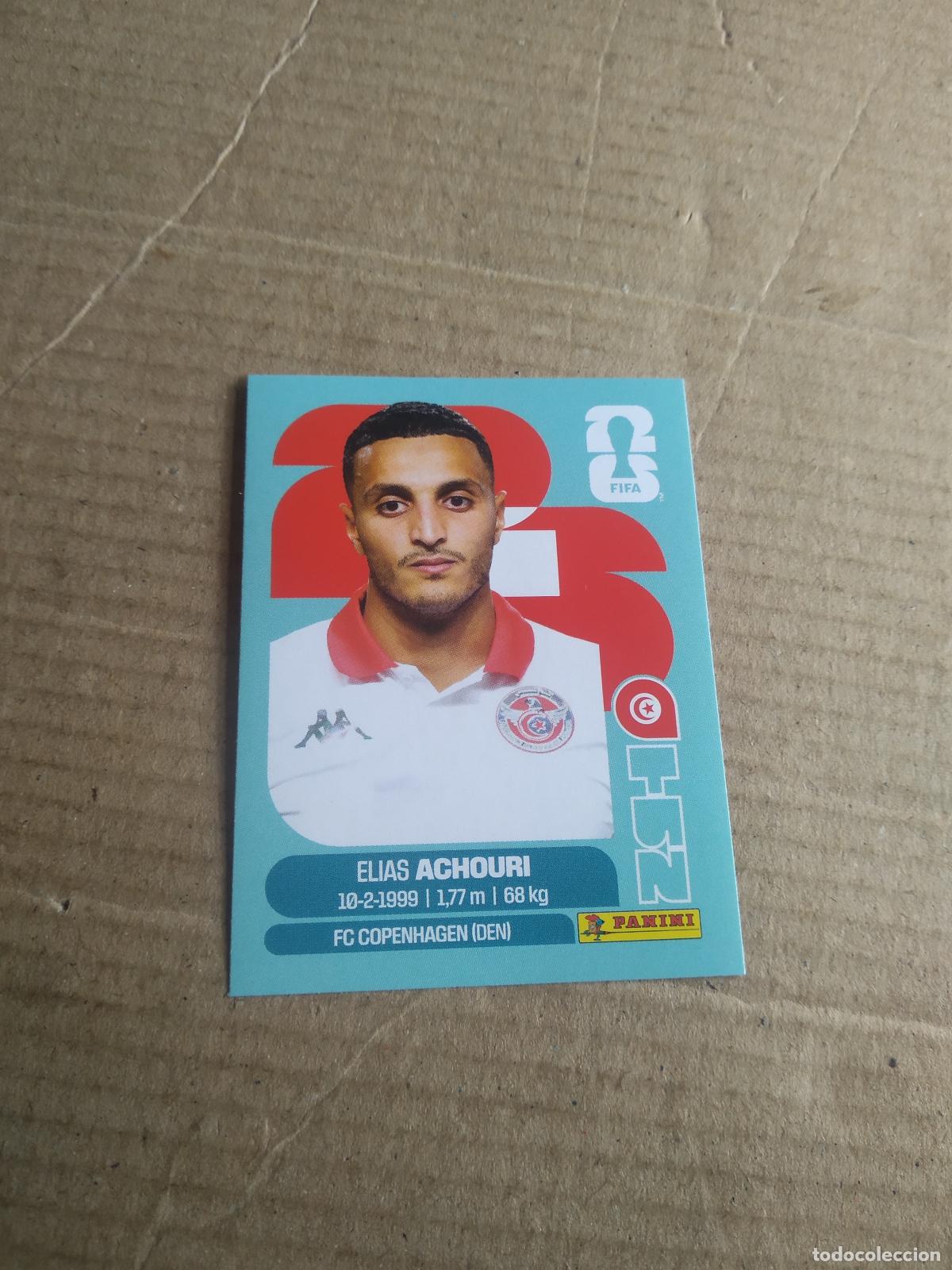 Cartes &agrave; collectionner de Football: TUN 15 ELIAS ACHOURI TUNEZ CROMO FUTBOL PANINI MUNDIAL 2026 WORLD CUP COPA DEL MUNDO