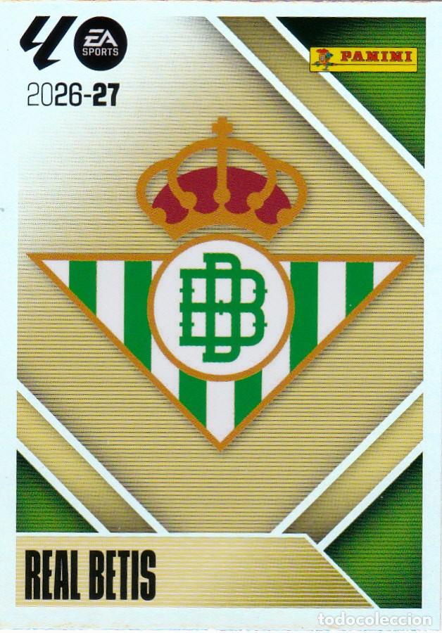 Cartes &agrave; collectionner de Football: ESTE 2026-27 * ESCUDO * N&ordm; 1 - DEL BETIS (NUEVO DE SOBRE) (A-20)