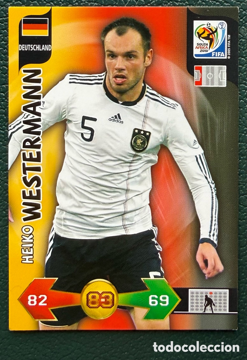 Cartes &agrave; collectionner de Football: HEIKO WESTERMANN ALEMANIA FICHAS ALBUM ADRENALYN XL MUNDIAL SOUTH AFRICA 2010