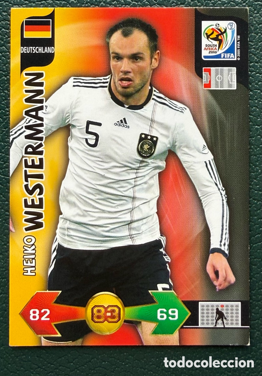 Cartes &agrave; collectionner de Football: HEIKO WESTERMANN ALEMANIA FICHAS ALBUM ADRENALYN XL MUNDIAL SOUTH AFRICA 2010