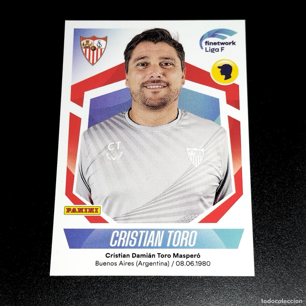 Cromos de f&uacute;tbol: N&ordm; 254 CRISTIAN TORO SEVILLA CROMOS FINETWORK LIGA F FEMENINA PANINI 2022 2023 22 23